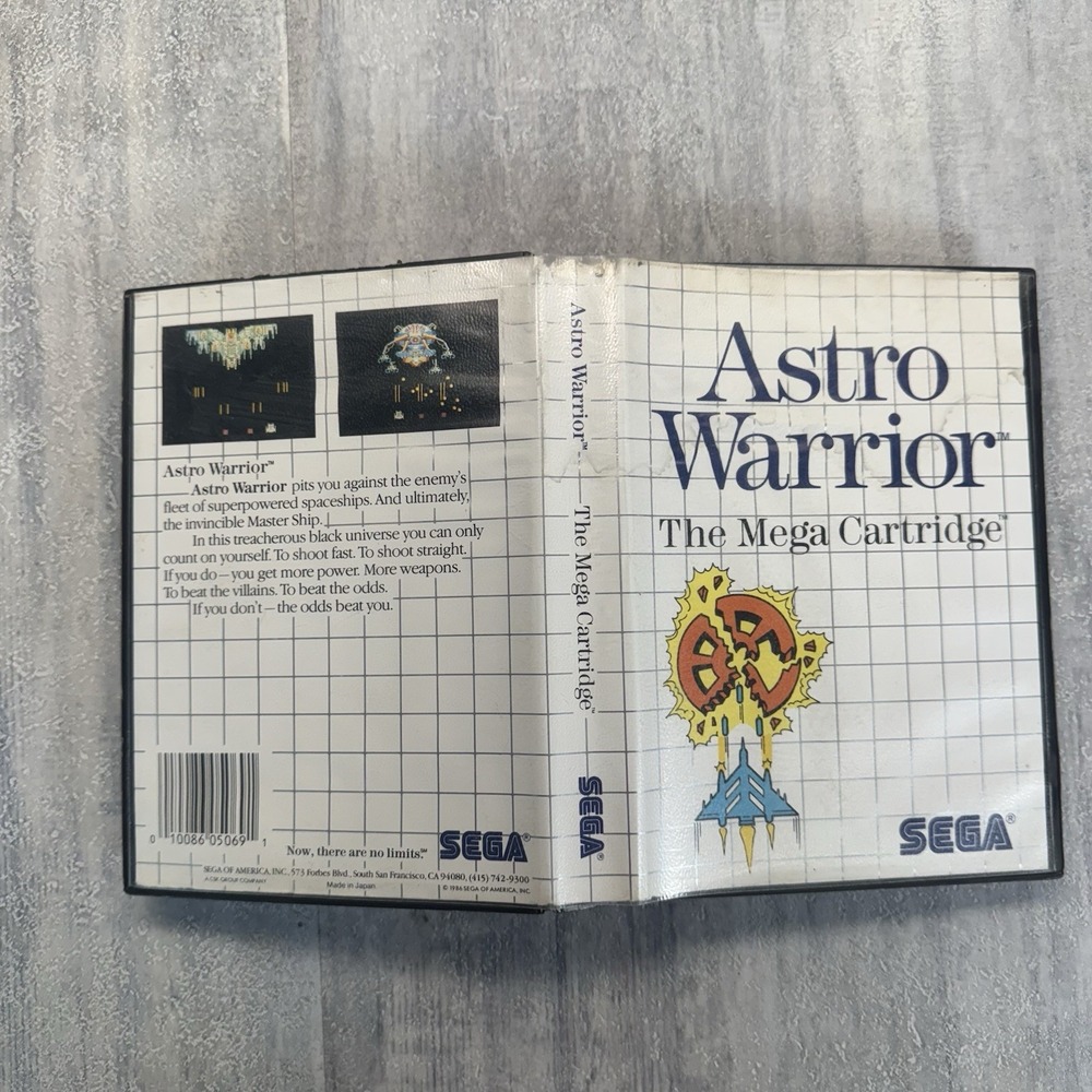 Astro Warrior (Sega Master, 1986) No Manual - Tested - Picture 8 of 9
